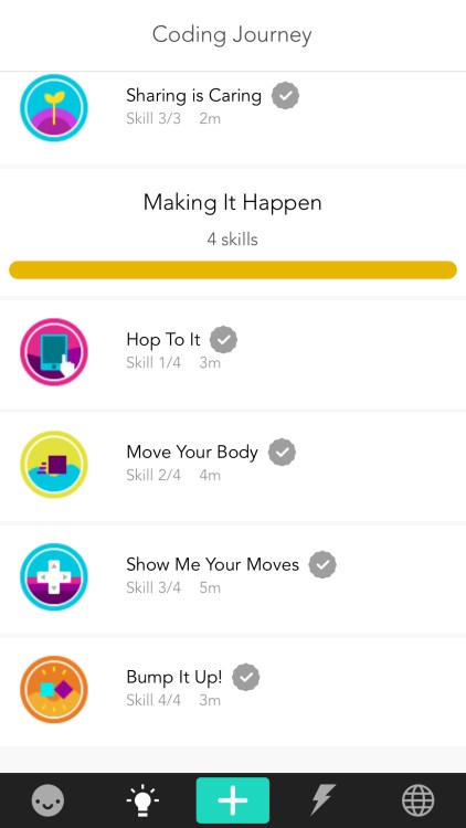 additional activity titles are hop to it, move your body, show me your moves, and bump it up