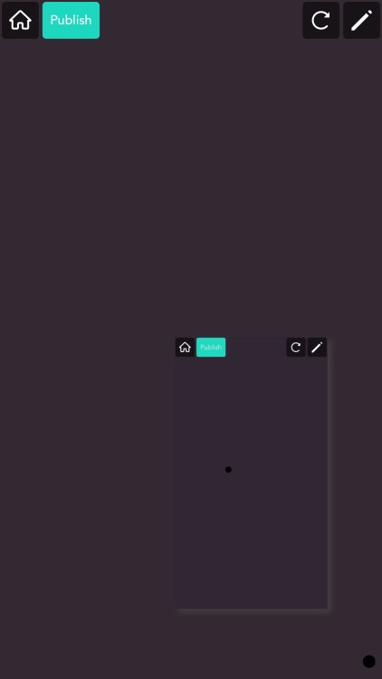 picture of video tutorial insert showing a dot that the narrator had said would disappear